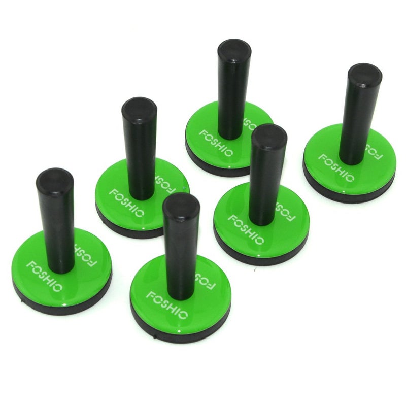 FOSHIO 6PCS Green Car Vinyl Wrap Magnet Holder Tints Tool Refrigerator Magnets - Image 1